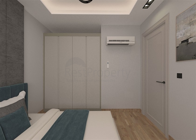 Fertige Wohnungen in einer neuen Wohnanlage im Stadtteil Arpachbachschisch