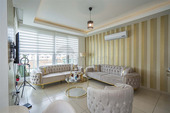 Apartment mit 2+1 Grundriss in der malerischen Gegend von Tosmur