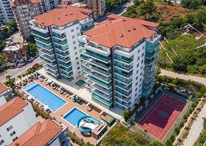 Apartment mit 2+1 Grundriss in der malerischen Gegend von Tosmur