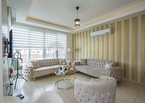 Apartment mit 2+1 Grundriss in der malerischen Gegend von Tosmur