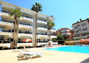 1+1-Wohnung 300 Meter vom Kleopatra-Strand entfernt.