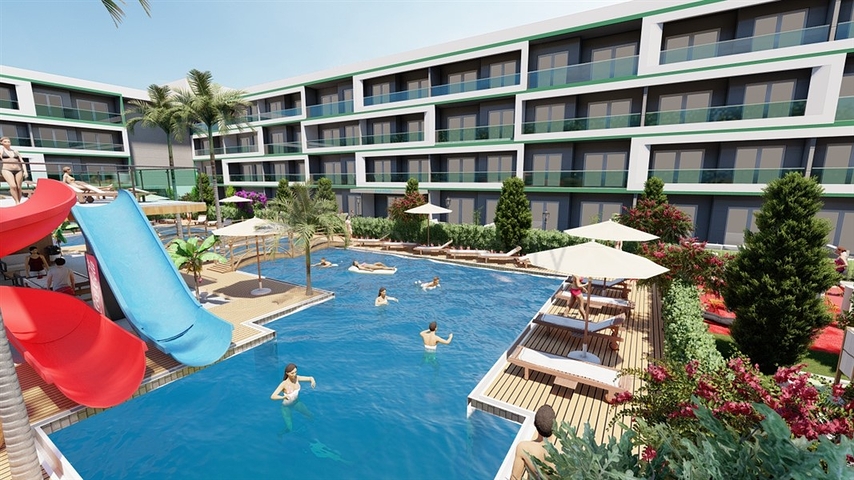 Wohnungen im Neubauprojekt in Tomyuk, 350 Meter vom Meer entfernt