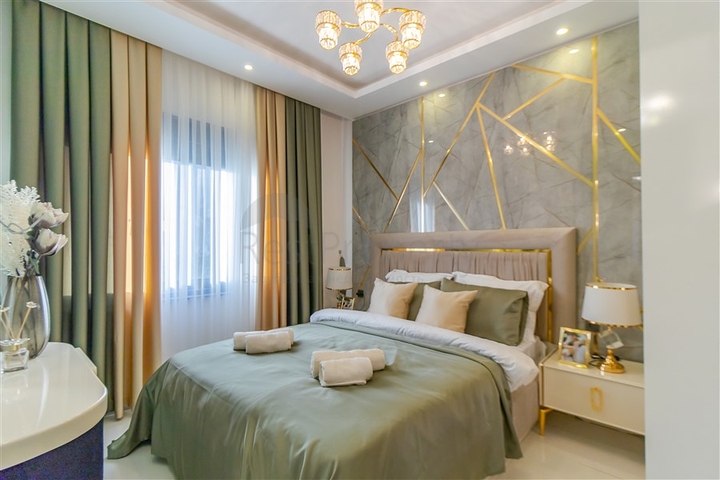 Apartment mit 1+1 Grundriss in einem modernen Komplex im Stadtteil Oba