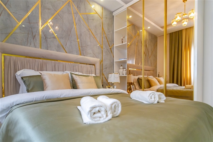 Apartment mit 1+1 Grundriss in einem modernen Komplex im Stadtteil Oba