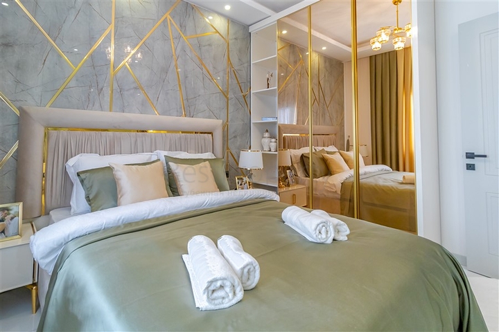 Apartment mit 1+1 Grundriss in einem modernen Komplex im Stadtteil Oba