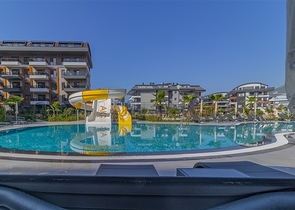 Apartment mit 1+1 Grundriss in einem modernen Komplex im Stadtteil Oba