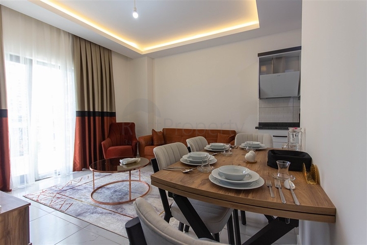 Wohnung 1+1 500 m vom Meer entfernt im Stadtteil Mahmutlar