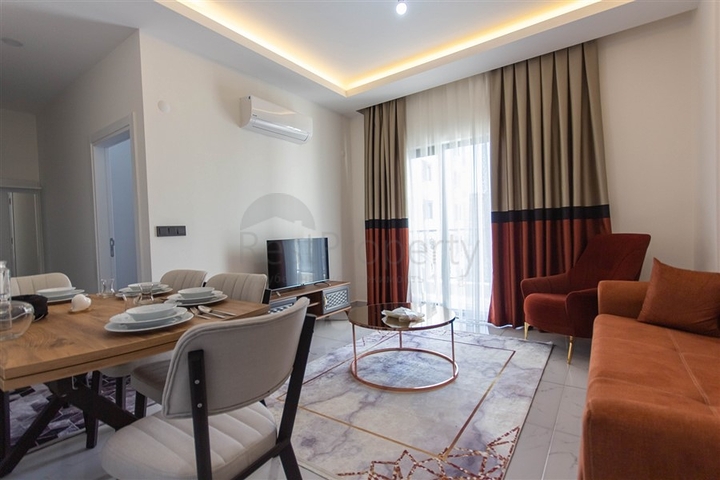 Wohnung 1+1 500 m vom Meer entfernt im Stadtteil Mahmutlar