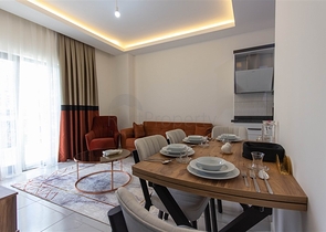 Wohnung 1+1 500 m vom Meer entfernt im Stadtteil Mahmutlar