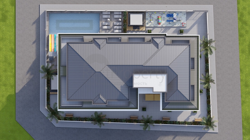 2+1 Wohnung in einem neuen Komplex, nur 600 Meter vom Meer entfernt