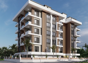 2+1 Wohnung in einem neuen Komplex, nur 600 Meter vom Meer entfernt