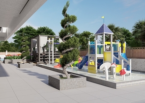 2+1 Wohnung in einem neuen Komplex, nur 600 Meter vom Meer entfernt