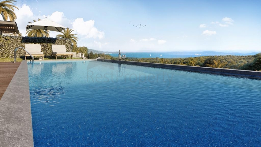 Ein Komplex von Villen in modernem Design in der Altstadt von Bodrum.