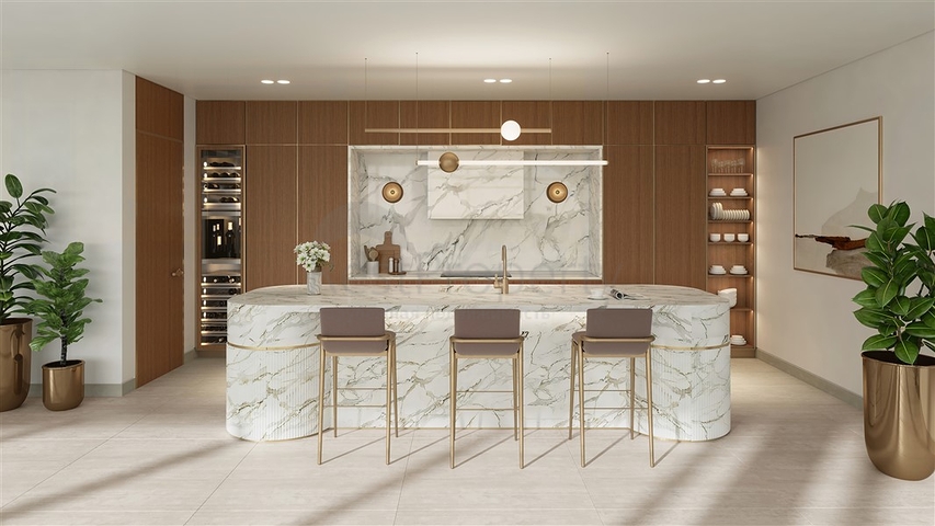 Apartment mit Blick auf das Meer und Dubai auf Palma Jumeirah