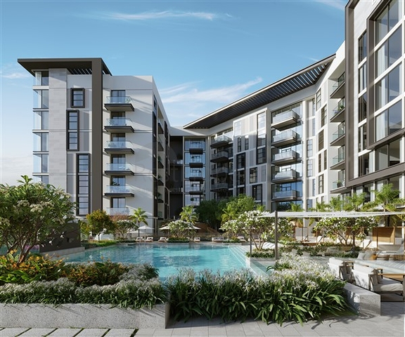 Wohnungen in einem neuen Projekt in einer ruhigen Gegend mit modernem Stadtleben in Dubai