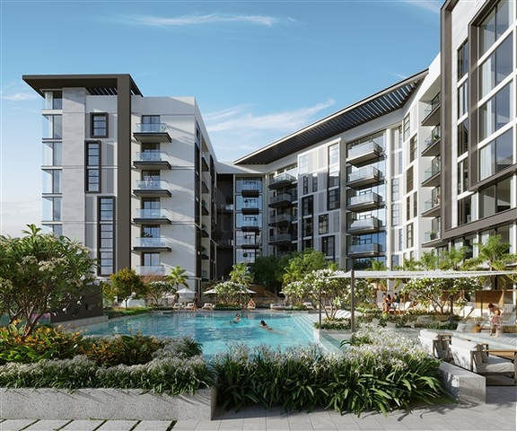 Wohnungen in einem neuen Projekt in einer ruhigen Gegend mit modernem Stadtleben in Dubai