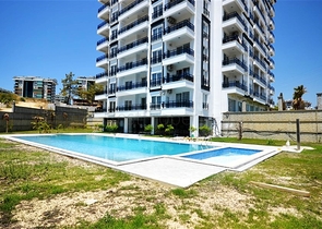 Zweizimmerwohnung in einem neuen Haus im Stadtteil Avsallar