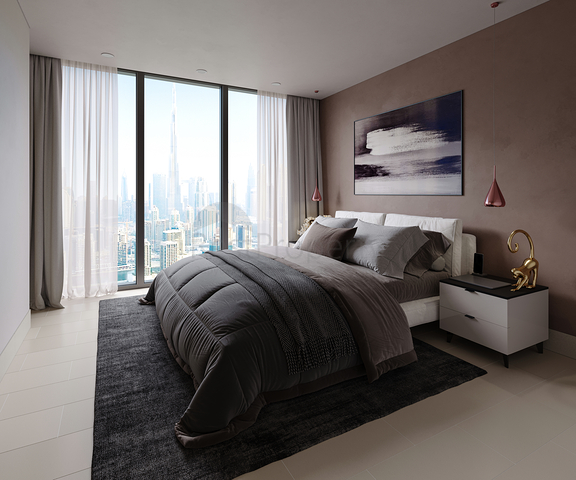 Luxuswohnungen mit Blick auf den Daintown in Dubai