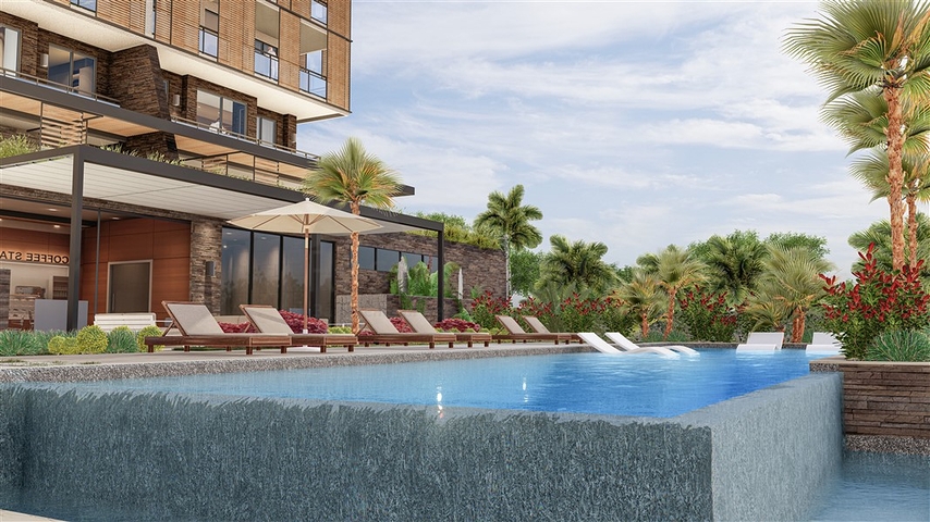 Neue Wohnanlage in einzigartiger Lage in der Gegend von Cikcilli/Alanya