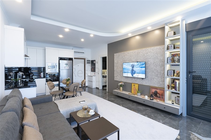 1+1 Wohnung in einer Luxuswohnanlage im Stadtteil Oba