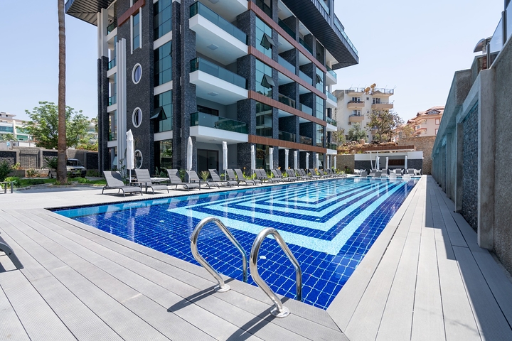 1+1 Wohnung in einer Luxuswohnanlage im Stadtteil Oba