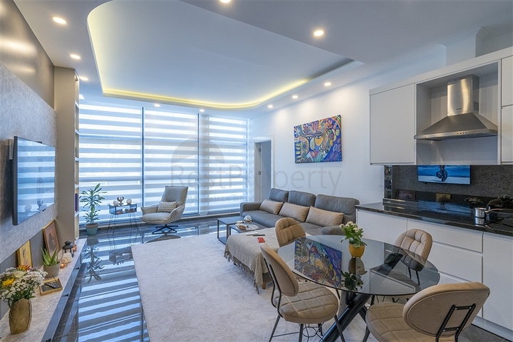 1+1 Wohnung in einer Luxuswohnanlage im Stadtteil Oba