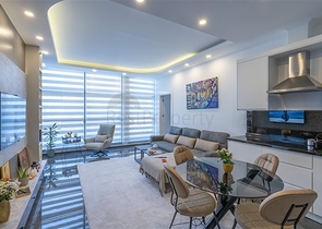 1+1 Wohnung in einer Luxuswohnanlage im Stadtteil Oba