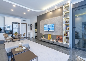 1+1 Wohnung in einer Luxuswohnanlage im Stadtteil Oba