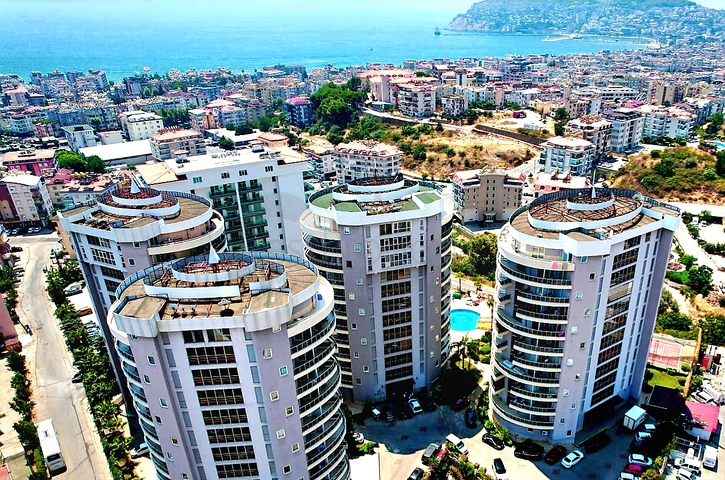 1+1 Apartments mit Panoramablick auf die Alanya-Festung