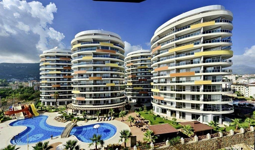 1+1 Apartments mit Panoramablick auf die Alanya-Festung