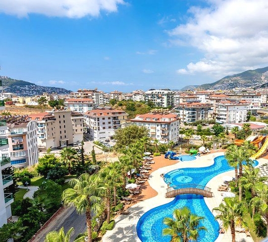 1+1 Apartments mit Panoramablick auf die Alanya-Festung
