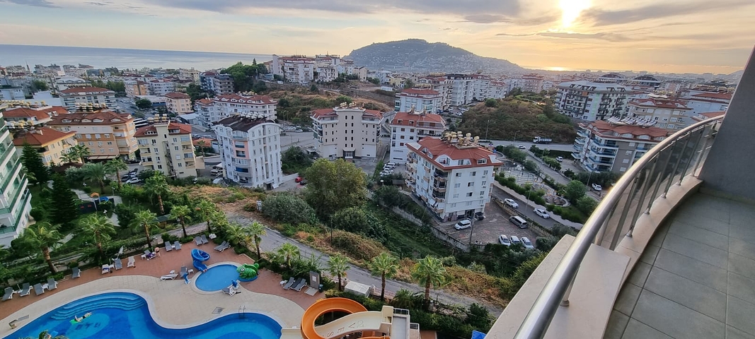 1+1 Apartments mit Panoramablick auf die Alanya-Festung