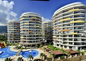 1+1 Apartments mit Panoramablick auf die Alanya-Festung