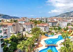 1+1 Apartments mit Panoramablick auf die Alanya-Festung