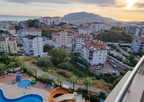 1+1 Apartments mit Panoramablick auf die Alanya-Festung