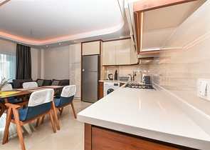 1+1 Wohnung im Premium-Komplex des Bezirks Mahmutlar 