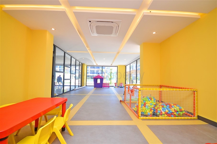 Zweizimmerwohnung in einer malerischen Gegend von Alanya und zu Fuß zum Meer