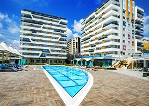 Möblierte 2-Zimmer-Wohnung in einer schicken Wohnanlage nur 600m zum Meer