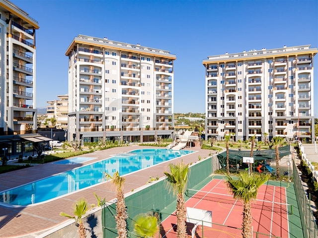 1+1 Wohnung in einem der besten Komplexe von Avsallar