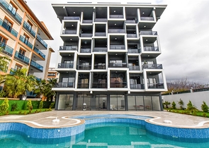 Wohnung mit 1+1 Grundriss, 100m vom Mittelmeer entfernt im Stadtteil Kestel