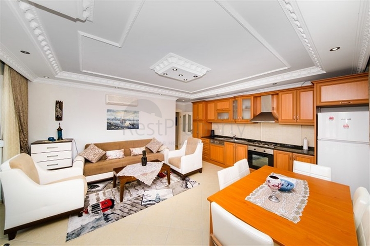 Möblierte 2+1-Wohnung im Zentrum von Alanya