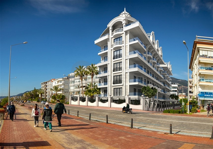 Zweizimmerwohnung im Zentrum von Alanya mit Panoramablick auf das Meer