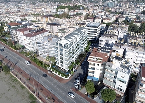 Zweizimmerwohnung im Zentrum von Alanya mit Panoramablick auf das Meer