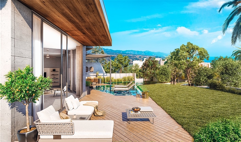 Großprojekt in der Nähe von Esentepe mit Panoramablick auf das Meer 