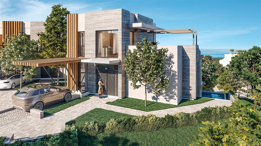 Großprojekt in der Nähe von Esentepe mit Panoramablick auf das Meer 