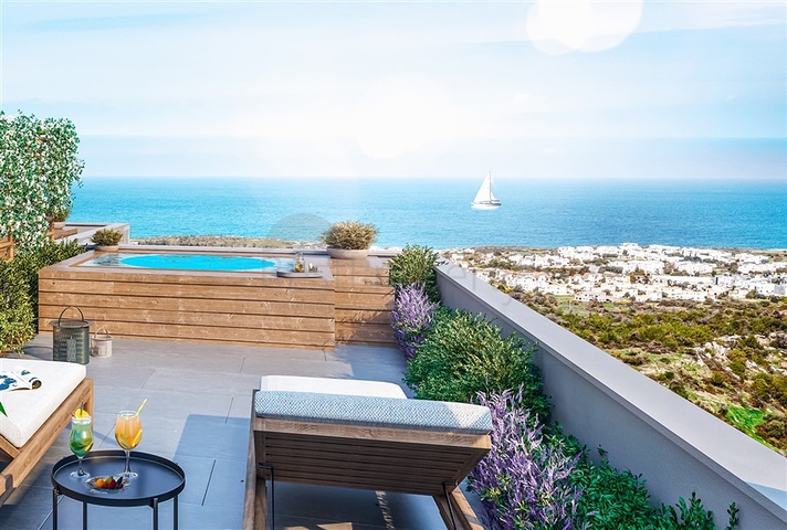 Großprojekt in der Nähe von Esentepe mit Panoramablick auf das Meer 