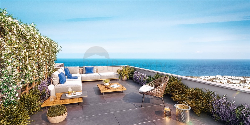 Großprojekt in der Nähe von Esentepe mit Panoramablick auf das Meer 