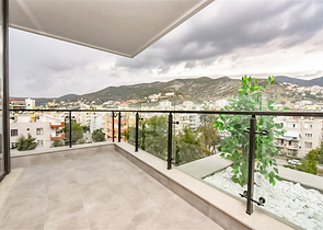 1+1 Wohnung in einem neuen Komplex, nur 200 Meter vom Kleopatra-Strand entfernt