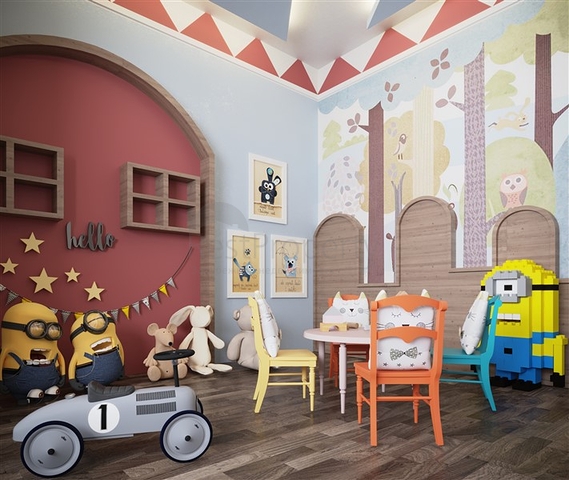 1+1 Wohnung im grünen Viertel von Avsallar