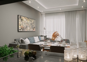 1+1 Wohnung im grünen Viertel von Avsallar